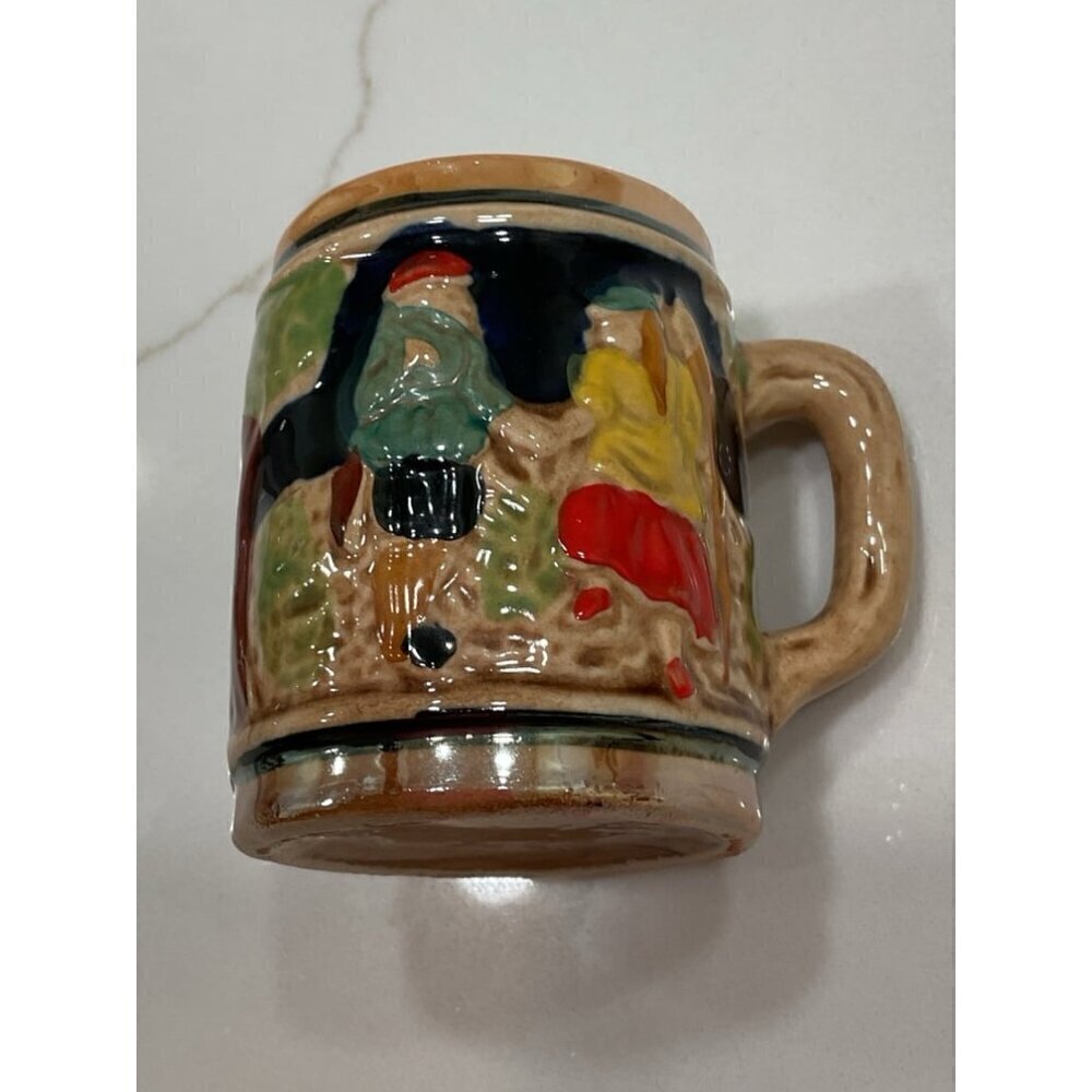 Mini Lusterware Vintage Beer Stein Shot Glass